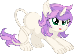 Size: 7682x5605 | Tagged: safe, artist:cyanlightning, oc, oc only, oc:nova bellfire, cat, hybrid, pony, .svg available, absurd resolution, fangs, female, filly, open mouth, simple background, solo, transparent background, vector, younger