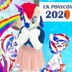 Size: 774x774 | Tagged: safe, oc, oc:britannia (uk ponycon), uk ponycon, uk ponycon 2021, fursuit, irl, photo, united kingdom