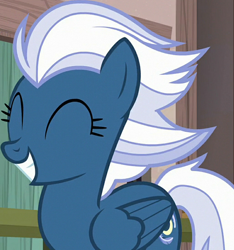 Size: 770x822 | Tagged: safe, screencap, night glider, pegasus, pony, g4, season 6, to where and back again, cropped, cute, eyes closed, female, glideabetes, grin, mare, smiling, solo