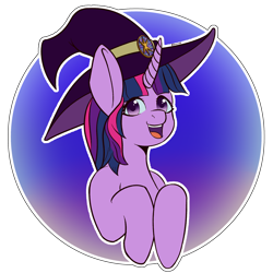 Size: 2160x2160 | Tagged: safe, artist:darmetyt, twilight sparkle, alicorn, pony, unicorn, g4, hat, high res, simple background, solo, transparent background, twilight sparkle (alicorn), witch hat