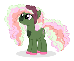 Size: 2380x1971 | Tagged: safe, artist:queenderpyturtle, oc, oc only, oc:piper, pony, female, magical lesbian spawn, mare, offspring, parent:pinkie pie, parent:tree hugger, parents:pinkiehugger, simple background, solo, twig, white background