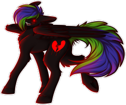Size: 1647x1365 | Tagged: safe, artist:sketchytwi, oc, oc only, pegasus, pony, glowing, glowing eyes, heartbreak, looking at you, pegasus oc, red eyes, simple background, smiling, solo, transparent background, wings