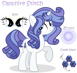 Size: 2108x1996 | Tagged: safe, artist:starshinestellaryt, oc, oc only, oc:sapphire stitch, pony, unicorn, female, mare, offspring, parent:fancypants, parent:rarity, parents:raripants, simple background, solo, transparent background