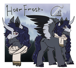 Size: 3000x2700 | Tagged: safe, artist:jeshh, oc, oc only, oc:hoar frost, alicorn, pony, high res, male, reference sheet, solo, stallion