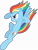 Size: 6000x7884 | Tagged: safe, artist:twilirity, rainbow dash, pegasus, pony, fighting is magic, g4, .svg available, absurd resolution, falling, female, floppy ears, grin, mare, simple background, smiling, solo, spread wings, transparent background, vector, wings