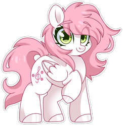 Size: 1304x1343 | Tagged: safe, alternate version, artist:cinnamontee, oc, oc only, oc:sugar morning, pegasus, pony, female, mare, simple background, solo, transparent background