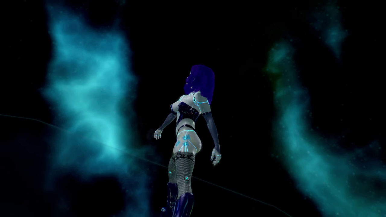 2730469 - suggestive, artist:suiteandelite, rarity, cyborg, human, robot,  3d, absurd file size, animated, breasts, busty rarity, clothes, cutie mark,  cutie mark on human, dancing, demi (subverse), detached sleeves, glowing,  glowing eyes, humanized,