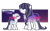 Size: 2465x1536 | Tagged: safe, artist:miioko, oc, oc only, earth pony, pony, bald, base used, clothes, duo, earth pony oc, female, filly, grin, mare, reference sheet, see-through, simple background, smiling, transparent background, watermark