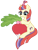 Size: 766x1000 | Tagged: safe, artist:rainspeak, moondancer, pony, unicorn, g4, female, glasses, hairstyling, herbivore, mare, radish, simple background, smiling, solo, transparent background, vegetables