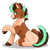 Size: 128x128 | Tagged: safe, artist:sursiq, oc, oc only, oc:sagebrush, earth pony, pony, coat markings, earth pony oc, green eyes, lineless, male, multicolored hair, multicolored mane, multicolored tail, paint, pinto, pixel art, raised hoof, shading, shadow, simple background, solo, tail, transparent background