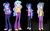 Size: 720x444 | Tagged: safe, artist:gaelponygamer562, artist:gaelponyrdzgamer56, princess celestia, princess luna, principal celestia, vice principal luna, equestria girls, g4, my little pony equestria girls: rainbow rocks, 3d, book, boots, clothes, comparison, recreation, shoes, smiling, source filmmaker, vector