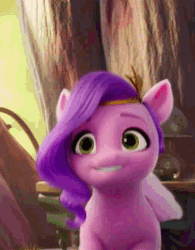 Size: 281x360 | Tagged: safe, screencap, pipp petals, pegasus, pony, g5, my little pony: a new generation, spoiler:my little pony: a new generation, adorapipp, animated, cropped, cute, female, gif, happy, mare, solo, talking