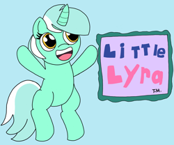 Size: 6048x5036 | Tagged: safe, artist:pinkiepie69, lyra heartstrings, pony, unicorn, g4, aged down, bill cosby, bipedal, cute, female, filly, filly lyra, foal, little bill, lyrabetes, solo, younger