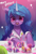 Size: 1990x2900 | Tagged: safe, artist:anku, hitch trailblazer, izzy moonbow, pipp petals, sunny starscout, zipp storm, earth pony, pegasus, pony, unicorn, g5, my little pony: a new generation, ball, female, glasses, glitter, high res, male, mane five, mare, micro, open mouth, open smile, round glasses, shrunken, smiling, spread wings, stallion, tennis ball, tiny, wings