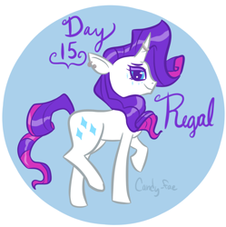 Size: 1996x2004 | Tagged: safe, artist:carconutty, rarity, pony, unicorn, g4, curved horn, female, horn, ponytober, solo