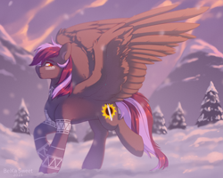 Size: 2500x2000 | Tagged: safe, artist:anku, oc, oc only, pegasus, pony, high res, large wings, solo, wings
