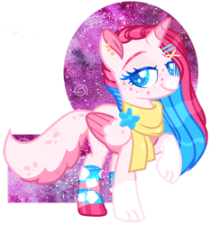 Size: 1280x1319 | Tagged: safe, artist:dayspring-dawnyt, oc, oc only, oc:lily wolf, hybrid, pegasus, pony, clothes, female, scarf, simple background, solo, transparent background