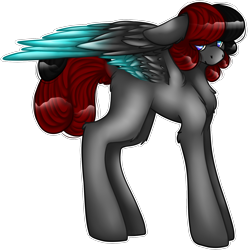 Size: 1734x1746 | Tagged: safe, artist:sketchytwi, oc, oc only, pegasus, pony, colored wings, pegasus oc, simple background, solo, transparent background, two toned wings, wings