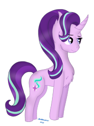 Size: 720x960 | Tagged: safe, artist:madlilon2051, starlight glimmer, pony, unicorn, g4, chest fluff, ear fluff, eyebrows, eyebrows visible through hair, female, mare, simple background, smiling, solo, transparent background