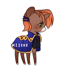 Size: 285x320 | Tagged: safe, artist:miioko, oc, oc only, pony, unicorn, base used, cloak, clothes, horn, simple background, solo, transparent background, unicorn oc
