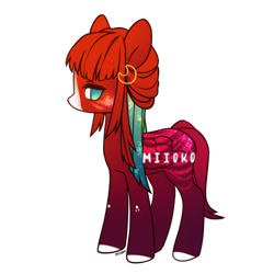 Size: 1000x1000 | Tagged: safe, artist:miioko, oc, oc only, pegasus, pony, base used, colored hooves, pegasus oc, simple background, solo, transparent background, wings