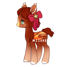 Size: 1100x1000 | Tagged: safe, artist:miioko, oc, oc only, bat pony, pony, base used, bat pony oc, bat wings, bow, hair bow, simple background, solo, transparent background, wings