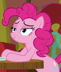 Size: 501x597 | Tagged: safe, screencap, pinkie pie, earth pony, pony, g4, spice up your life, bedroom eyes, cropped, solo, the tasty treat