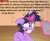 Size: 880x720 | Tagged: safe, edit, edited screencap, editor:korora, screencap, twilight sparkle, pony, unicorn, g4, lesson zero, cropped, female, glowing, glowing horn, golden oaks library, horn, magic, magic aura, messy mane, solo, text, toy chest, twilight snapple, twilighting, unicorn twilight, what time is it? you mean now?