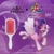 Size: 480x480 | Tagged: safe, pipp petals, pegasus, pony, g5, my little pony: a new generation, brush, coat markings, denman, hairbrush, open mouth, socks (coat markings)