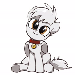 Size: 2048x2048 | Tagged: safe, artist:pfeffaroo, oc, oc only, oc:bolt the super pony, pegasus, pony, cute, high res, solo