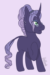 Size: 602x908 | Tagged: safe, artist:lilsoftlamb, rarity, pony, g4, alternate design, glasses, simple background, solo