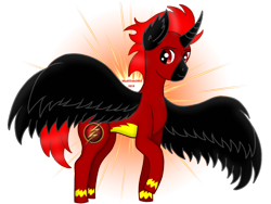 Size: 960x720 | Tagged: safe, artist:madlilon2051, oc, oc only, alicorn, pony, alicorn oc, clothes, costume, horn, male, raised hoof, simple background, solo, stallion, transparent background, wings