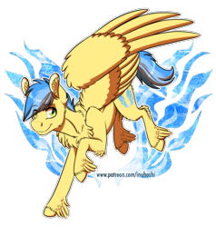 Size: 1200x1258 | Tagged: safe, artist:inuhoshi-to-darkpen, oc, oc only, oc:aerospace, pegasus, pony, chest fluff, ear fluff, male, offspring, parent:soarin', parent:spitfire, parents:soarinfire, simple background, solo, stallion, transparent background