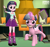 Size: 2057x1920 | Tagged: safe, artist:gradiusfanatic, twilight sparkle, alicorn, human, pony, equestria girls, g4, 3d, book, computer, female, grin, human ponidox, levitation, looking at you, magic, self ponidox, smiling, source filmmaker, telekinesis, twilight sparkle (alicorn), waving, waving at you