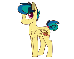 Size: 2500x2000 | Tagged: safe, artist:katyusha, oc, oc only, oc:apogee, pegasus, pony, cute, feathered wings, female, filly, folded wings, high res, solo, teenager, wings