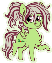 Size: 1392x1688 | Tagged: safe, artist:queenderpyturtle, oc, oc only, oc:chrome bell, pegasus, pony, female, mare, simple background, solo, transparent background