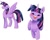 Size: 288x229 | Tagged: safe, artist:damayantiarts, twilight sparkle, alicorn, pony, g4, eyes closed, female, happy, horn, mare, multicolored mane, multicolored tail, open mouth, open smile, simple background, smiling, solo, spread wings, standing, tail, twilight sparkle (alicorn), white background, wings