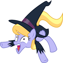 Size: 10125x10210 | Tagged: safe, artist:wissle, cloud kicker, pegasus, pony, g4, luna eclipsed, absurd resolution, clothes, costume, faic, female, hat, looking up, mare, nightmare night, nightmare night costume, scared, simple background, solo, terrified, transparent background, vector, witch costume, witch hat, yelling