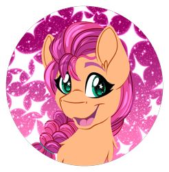 Size: 1250x1270 | Tagged: safe, artist:missbramblemele, sunny starscout, earth pony, pony, g5, my little pony: a new generation, :3, bust, esophagus, open mouth, portrait, solo
