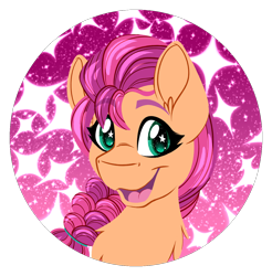 Size: 1250x1270 | Tagged: safe, artist:thehaywaiianhorse, sunny starscout, earth pony, pony, g5, my little pony: a new generation, :3, bust, esophagus, open mouth, portrait, solo