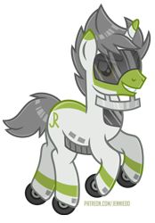 Size: 695x1000 | Tagged: safe, artist:jennieoo, oc, oc only, oc:greenline, object pony, original species, pony, train pony, unicorn, happy, ponified, show accurate, simple background, smiling, smug, solo, train, transparent background, vector