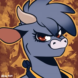 Size: 2048x2048 | Tagged: safe, artist:lrusu, arizona (tfh), cow, them's fightin' herds, bust, community related, high res, looking at you, palette, smiling, solo