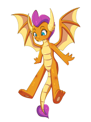 Size: 7500x10000 | Tagged: safe, artist:chedx, smolder, dragon, g4, :o, absurd resolution, dragoness, female, flying, full body, open mouth, simple background, solo, spread wings, surprised, transparent background, wings