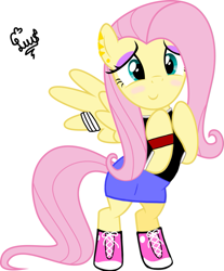 Size: 813x982 | Tagged: safe, artist:flutteryaylove, edit, edited screencap, screencap, fluttershy, pegasus, pony, g4, bipedal, converse, cute, female, shoes, simple background, smiling, solo, white background