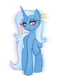 Size: 703x884 | Tagged: safe, artist:buckyblue, trixie, pony, unicorn, g4, looking at you, simple background, solo, sparkles, transparent background