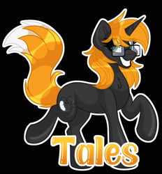 Size: 1600x1724 | Tagged: safe, artist:missbramblemele, oc, oc only, pony, unicorn, black background, glasses, male, simple background, solo, stallion