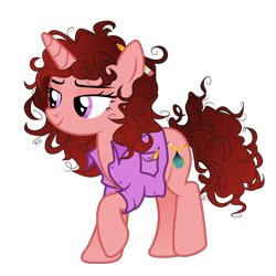 Size: 2000x2000 | Tagged: safe, artist:kaitykat117, oc, oc only, oc:paige scribble(kaitykat), pony, unicorn, g4, clothes, high res, messy mane, not futa, pencil, raised hoof, shirt, simple background, solo, transgender, transparent background