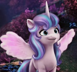 Size: 1078x1004 | Tagged: safe, artist:mira.veike, edit, edited screencap, screencap, princess flurry heart, alicorn, pony, g4, g5, my little pony: a new generation, spoiler:my little pony: a new generation, bridlewood, female, g4 to g5, g5 movie accurate, mare, older, older flurry heart, solo