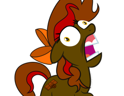 Size: 1472x1142 | Tagged: safe, artist:kaitykat117, oc, oc only, oc:cocoa nut(kaitykat), earth pony, pony, base used, derp, funny, no context, simple background, solo, transparent background, vector