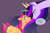 Size: 3254x2160 | Tagged: safe, artist:tomi_ouo, sunny starscout, twilight sparkle, alicorn, pony, g4, g5, my little pony: a new generation, my little pony: friendship is magic, the last problem, artificial wings, augmented, braid, crown, cute, duo, duo female, ethereal mane, eye contact, female, g4 to g5, good end, grin, high res, horn, jewelry, looking at each other, magic, magic horn, magic wings, mare, no nose, older, older twilight, older twilight sparkle (alicorn), princess twilight 2.0, profile, race swap, regalia, signature, simple background, smiling, starry mane, sunny and her heroine, sunnybetes, sunnycorn, sweet dreams fuel, that magic is yours to give, twiabetes, twilight sparkle (alicorn), wings